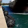 Ship Pneumatic Rubber Fender With Tire Chain Net