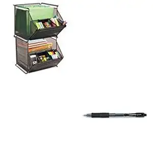 KITPIL31020SAF2164BL - Value Kit - Safco Onyx Stackable Mesh Storage Bin (SAF2164BL) and Pilot G2 Gel Ink Pen (PIL31020)
