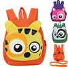 Latest Design Ahead Big Eye Animal Zipper Pocket Detachable Rein Safe Harness Toddler Kids Bag for School