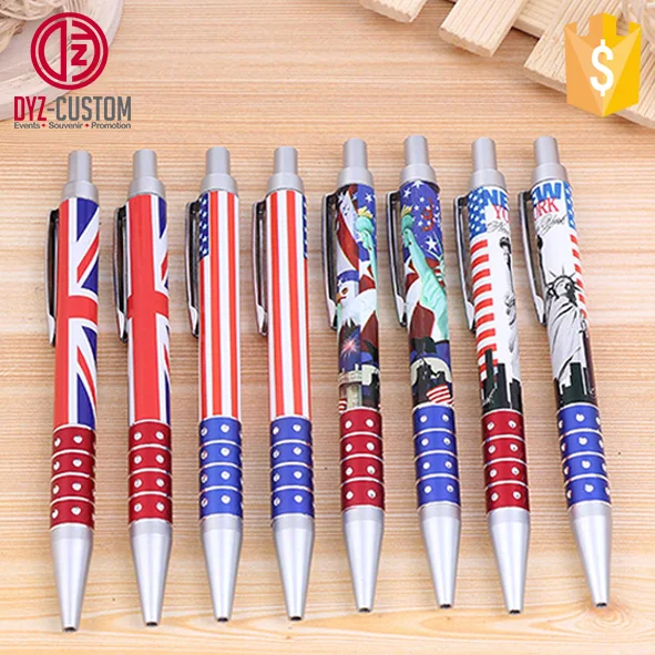 Collectible Country Flag Ball Point Pen Customized Souvenir Ball Pens ...