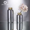 wholesales modern set of three mercury decoration mirror glass flower vase