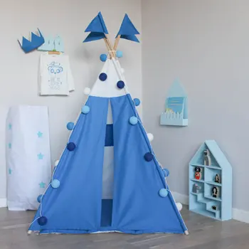 blue teepee tent