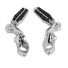 TCMT XF210328-05 1.25" Engine Guards Footrest Pedal & Short Angled Mount fit For Harley Dyna Touring