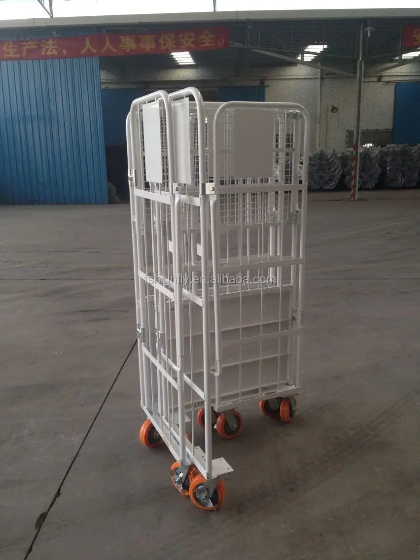 Supermarket Material Handling Carts Warehouse Storage Cage Cart,Cargo