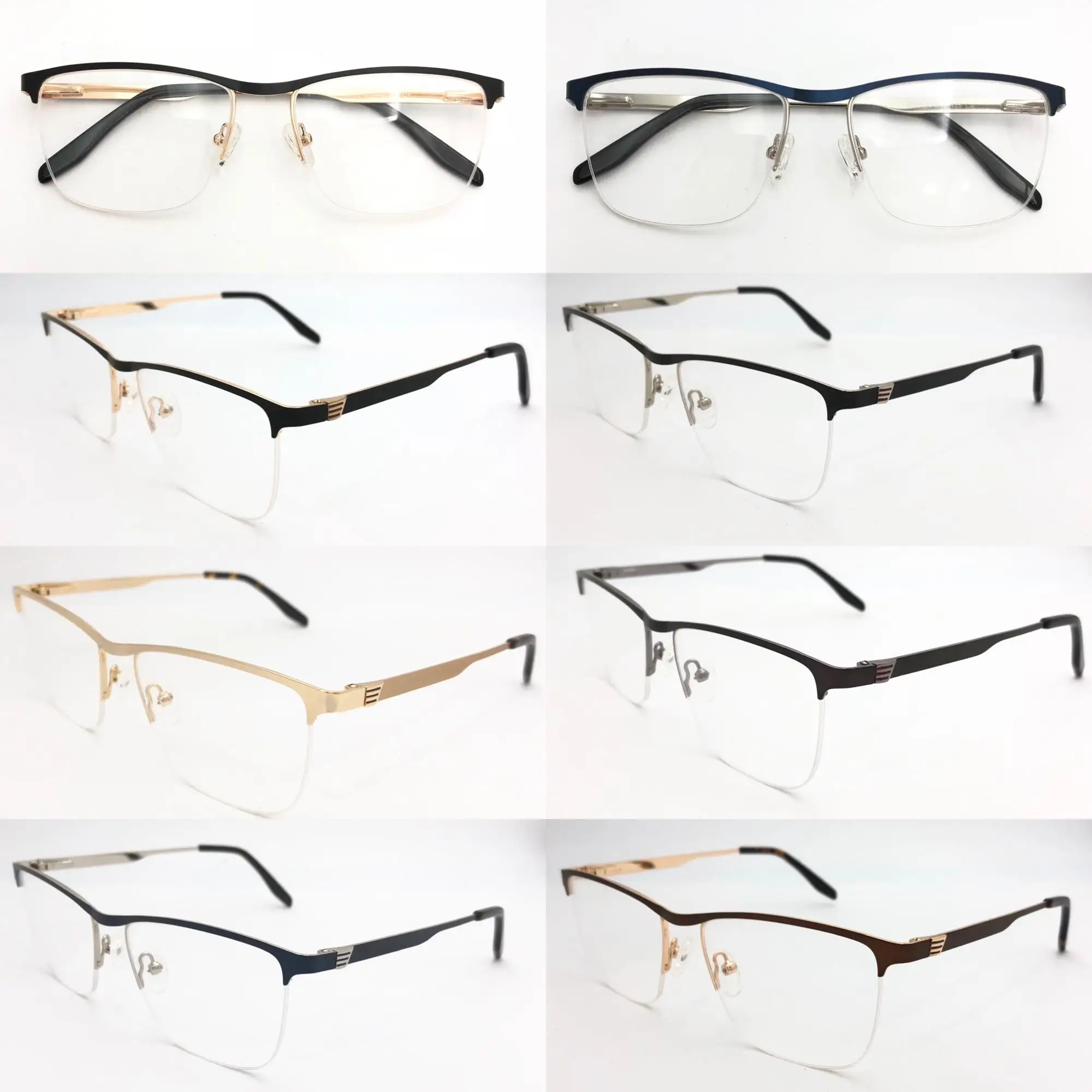 Stainless Steel Gafas Eyeglasses Spectacle Frames For Man Classical ...