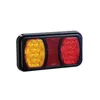 100% Waterproof Rectangle LED Jumbo Truck Vehicle Rear Combination Indicator Stop Tail Lights Lamp