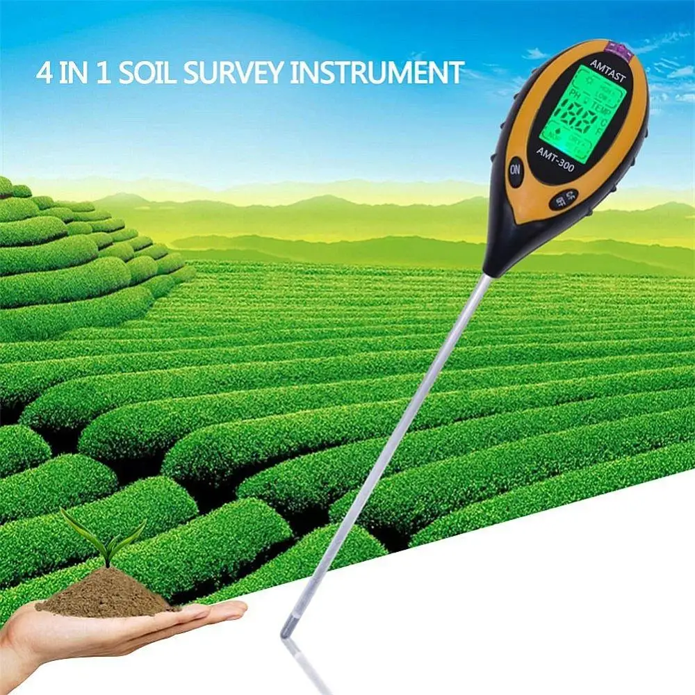 Soil survey instrument. Digital Soil Moisture Meter. РН тестер для грунта 4in1 Soil Survey instrument.