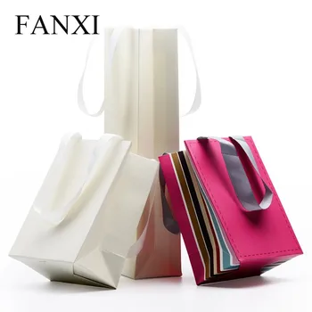 Fanxi Whole Custom Logo White Color Craft Printed Shipping Bags Fanxi Whole Custom Logo White Color Craft Printed Shipping Bags For Jewelry Gift Ng Handle Paper
