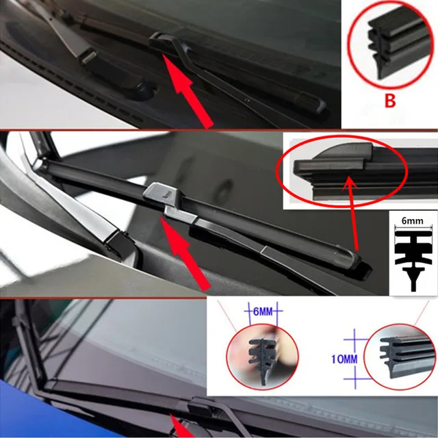 Windshield Wiper Blade Refills 6 Mm Cut To Size Universal Replacement