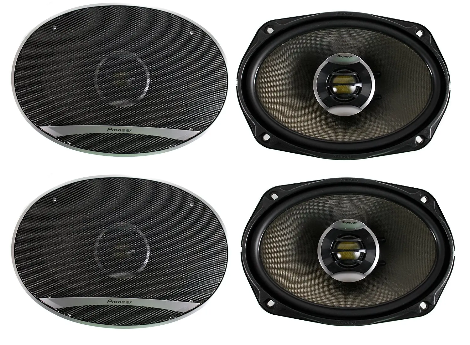 4) Pioneer 6x9 Inch 720 Watt 2-Way Coaxial Car Stereo Speakers Four TS-D690...