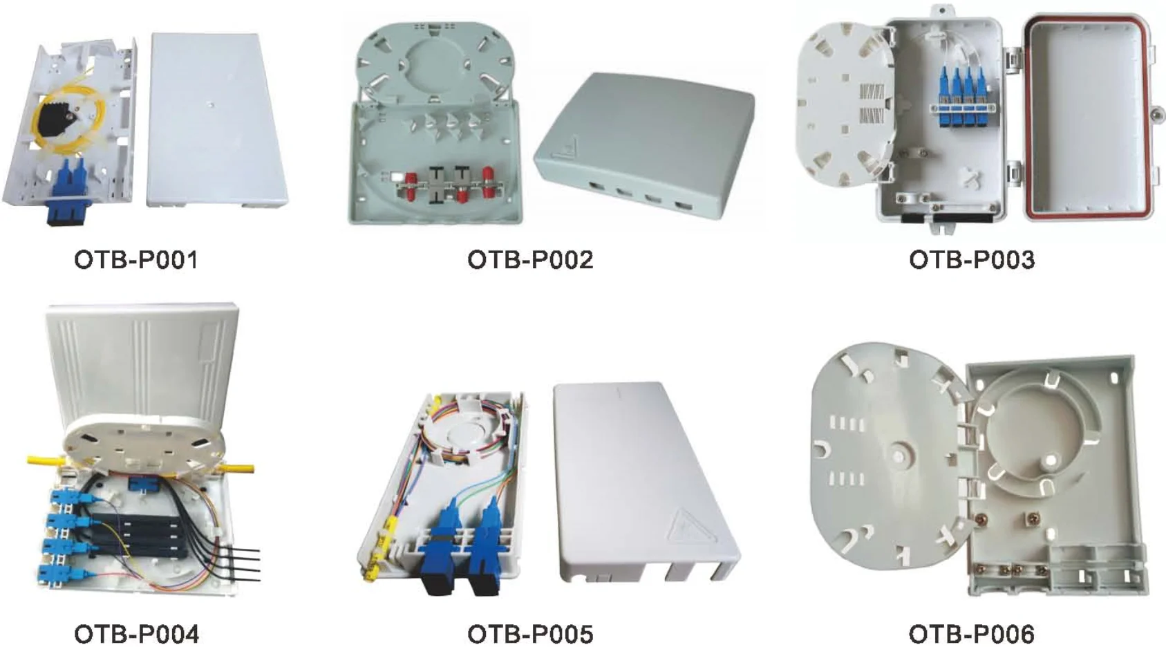 FTTH Network MINI Type 4 core Rosettes Terminal Box Fiber Optic Faceplate OTB 4 Cores