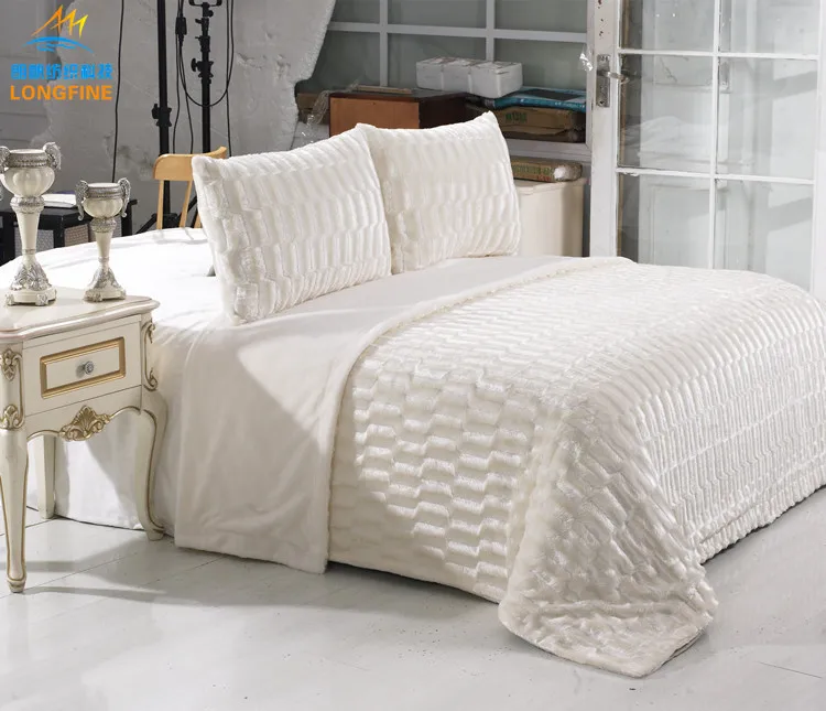 White Cheap Polyester Fleece Blanket Custom Printed In Bulk For Home Textile Buy White Fleece