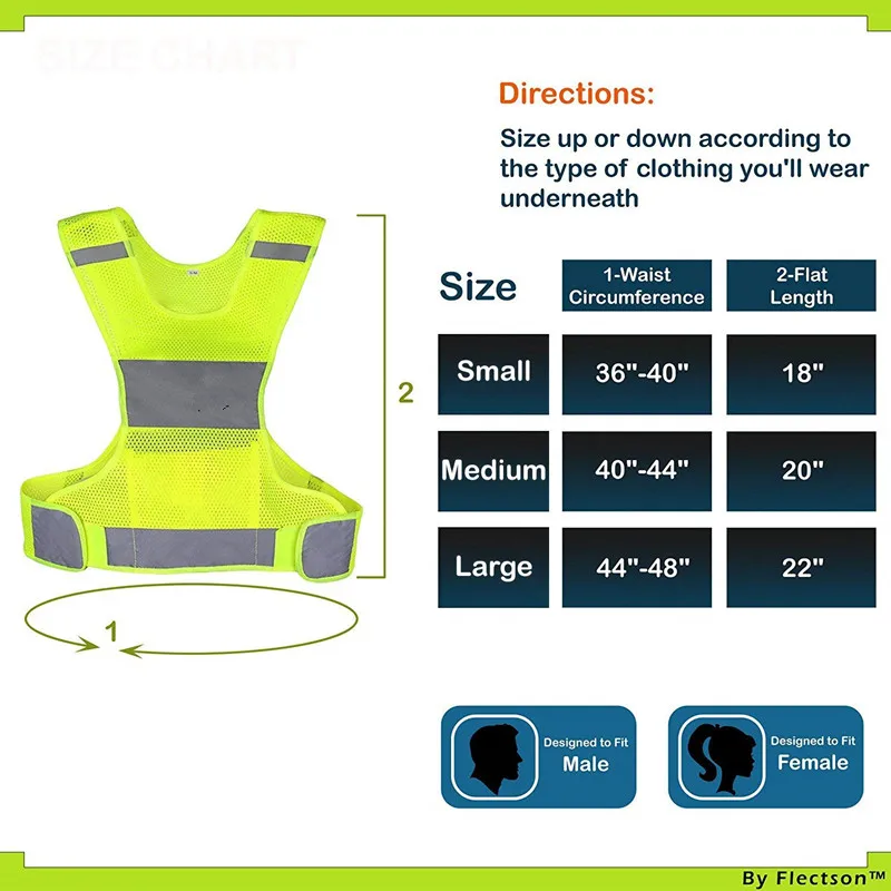 Unisex Safety Security Visibility Reflective Vest Construction Traffic ...