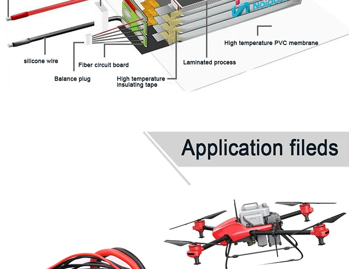 Agricultural Plant Protection UAV Drone Lipo Battery 22.2V 8000mAh with 2S 3S 4S 5S 6S