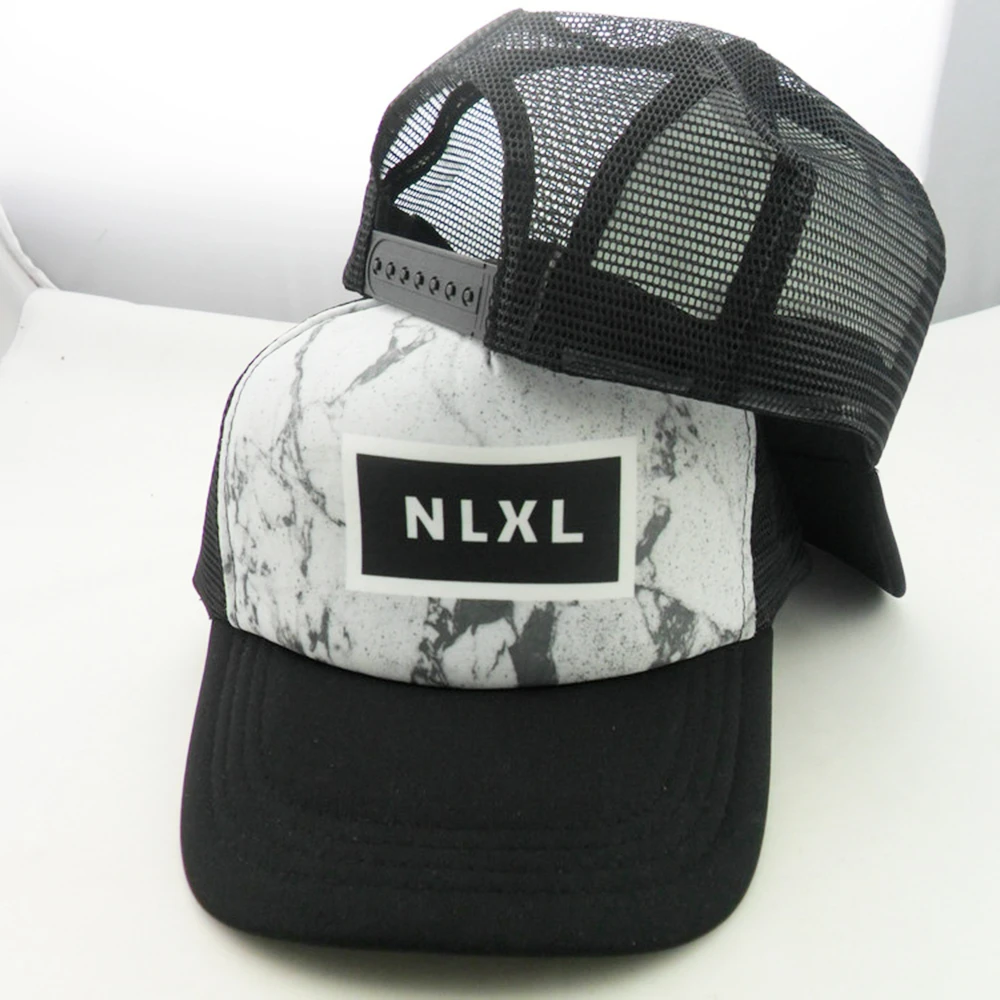 Trucker Hat Unisex Rope Wholesale Trucker Hat Black 5 Panels Curved