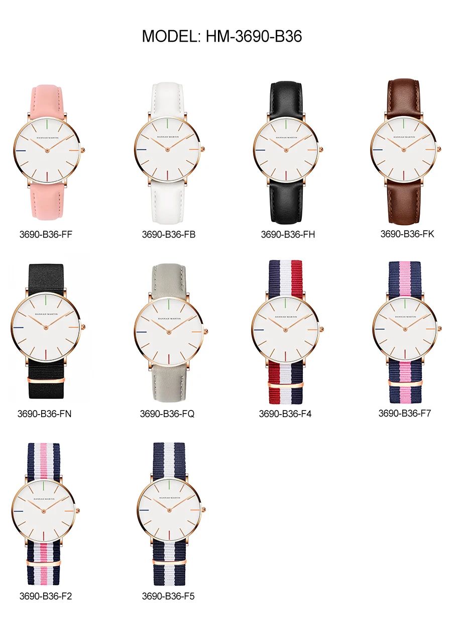 Hm-cb36 Hannah Martin Factory Wholesale Price Quartz Watch For Ladies ...