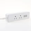 Factory price 5V 3.4A 2 AC outlets 3 usb multi socket extension cord
