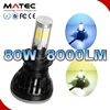 CE ROHS FCC car accessory replacement with canbus&fan LED headlight 40W-80W 12V 12000LM super bright led headlight bulb h7