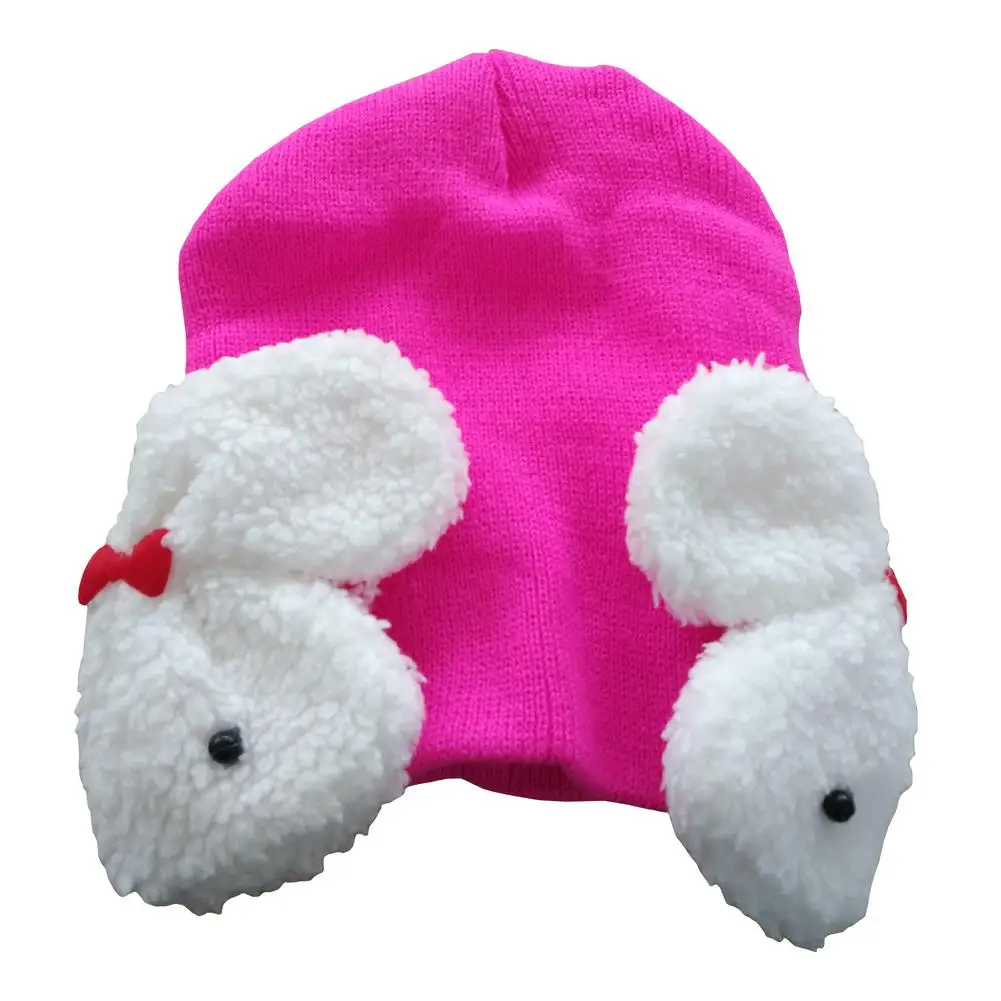 NEW Baby Toddler Kids Boys Girl Winter Ear Flap Warm Hat Beanie Cap Crochet Rabbit