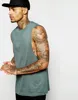 OEM service plain long sleeveless men t shirts for printing 95% cotton 5% spandex tee shirts