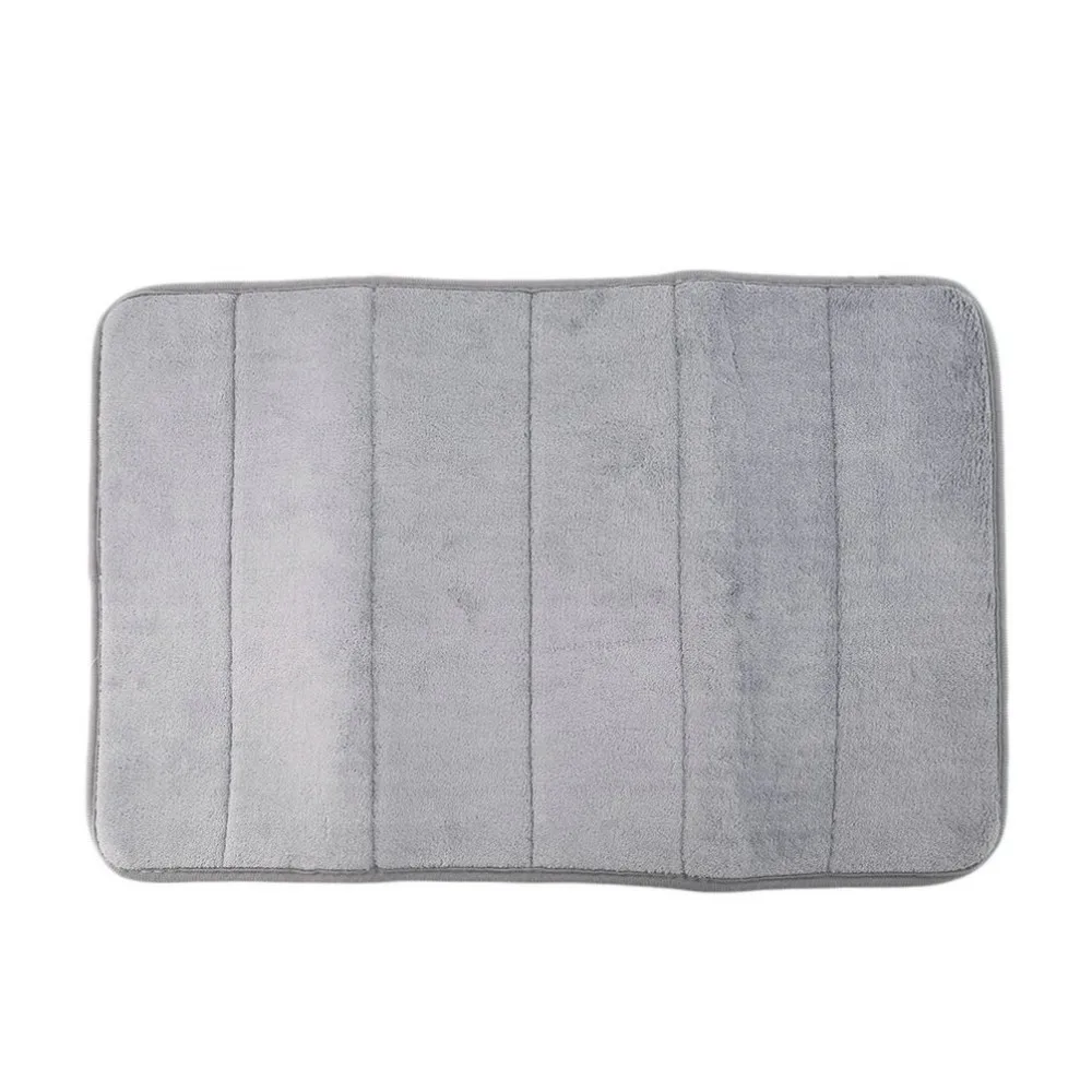 Bath Mat Bathroom Bedroom Non-slip Mats Memory Foam Rug Shower Carpet ...