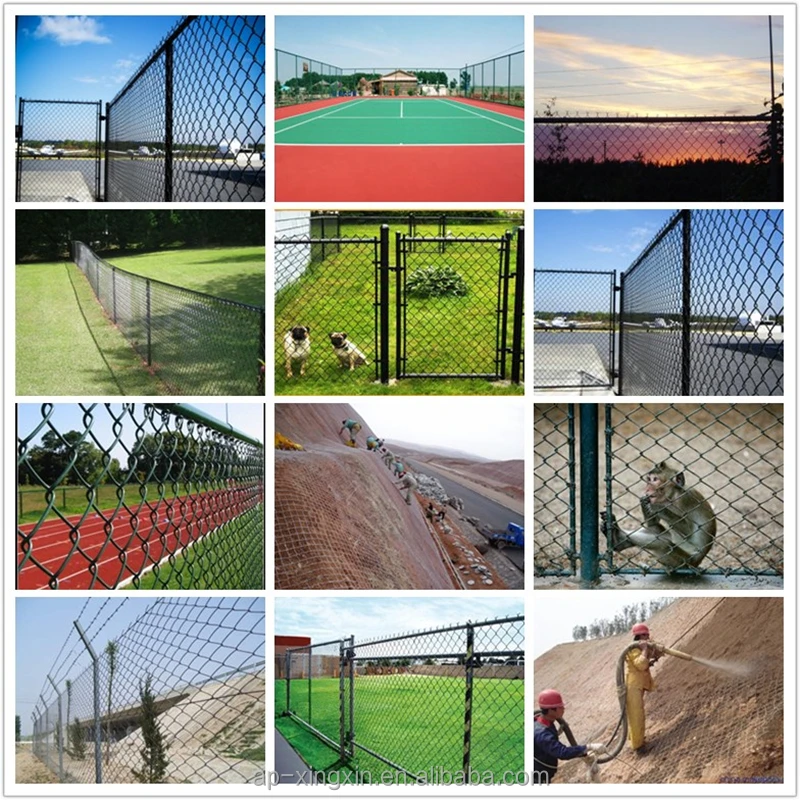 Large Stock Square Wire Mesh Chain Link Fence,Chain Link Fence (knuckle