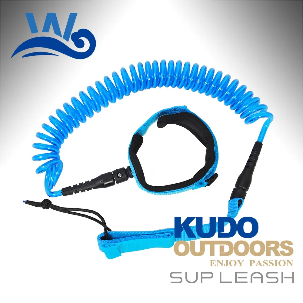 Custom Design Surf Leash High Quality Colorful Coiled Surfboard Leash