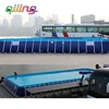 Wholesale Price Folding Plastic iron Frame outdoor rubber swimming pool