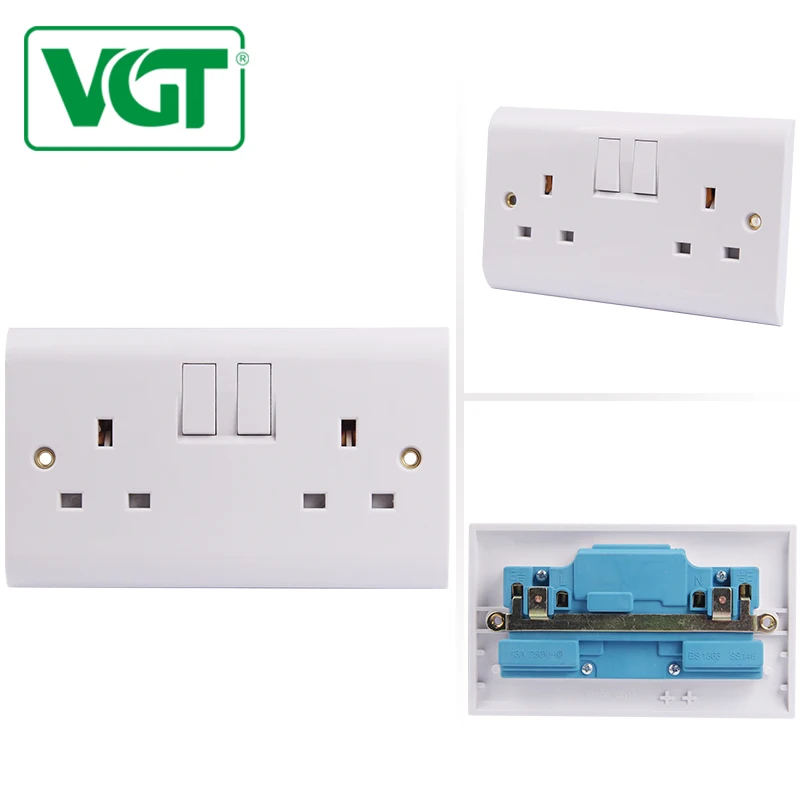 Kenya Double Pole 13a British Switched Socket Without Light Buy 13a Double Pole Switch Socket