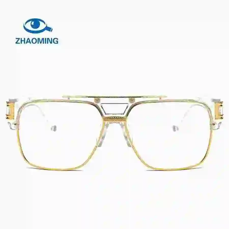 square rimless eyeglasses