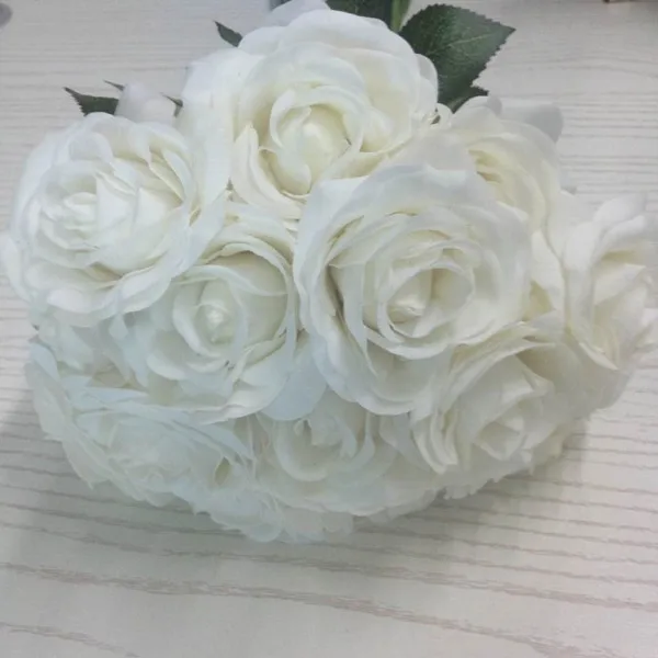 White/pure White Rose Artificial Small Roses Real Touch Wedding Roses