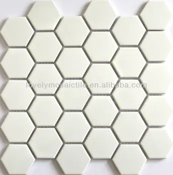 Foshan Putih Jenis Hexagon Honeycomb Keramik Mosaik Ubin 