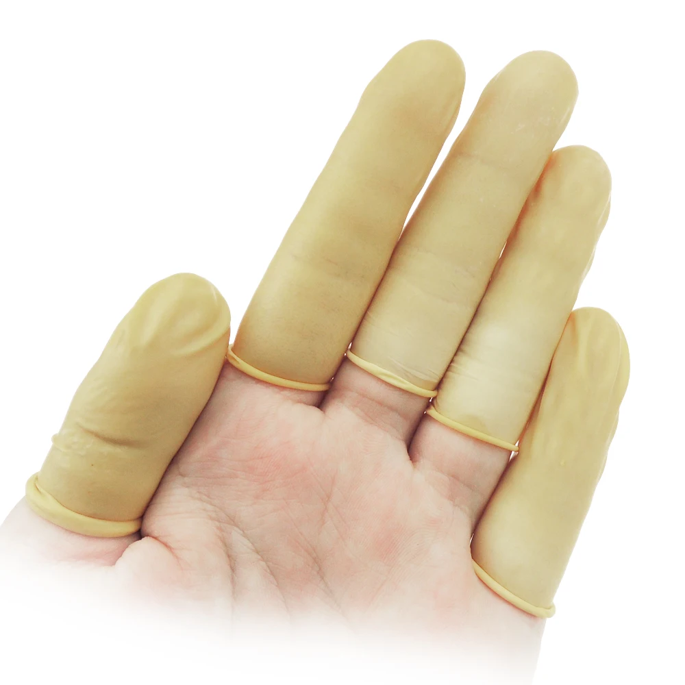 Cr0452 500g Beige Medical Finger Cots Silicone Finger Cots Antislip