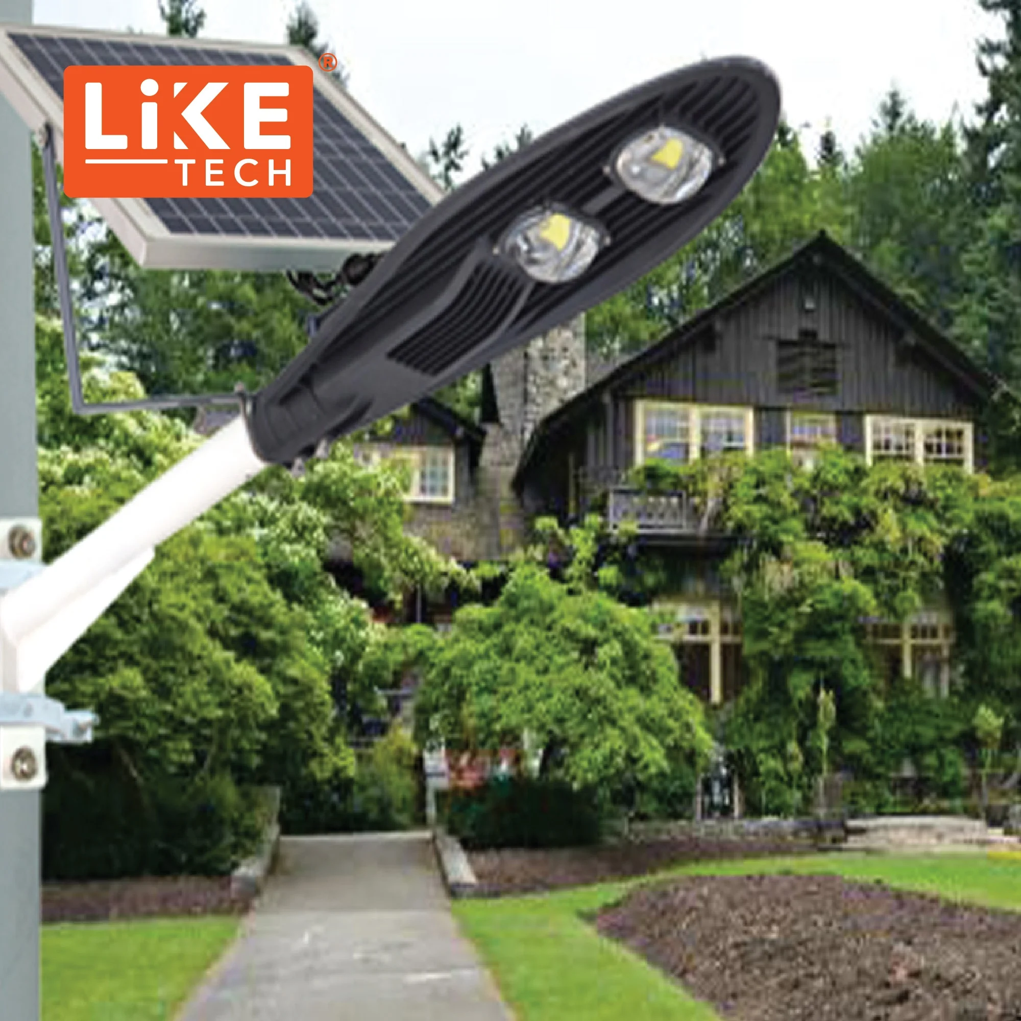 LikeTech All One Solar Street Light Big Size but Even Girls can install it Easilly