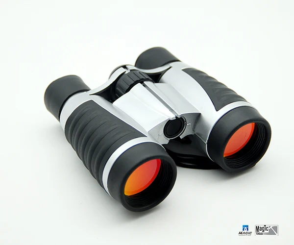 Ruby Colored UV Coated Optics Compact Binoculars With Protective Nylon Carrying Pouch