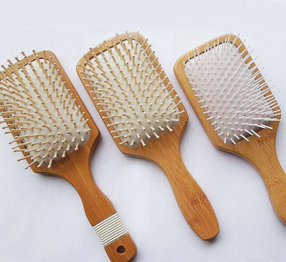 Nylon Bristle Cushion Plastic Hand Hair Brushes For Hair ...