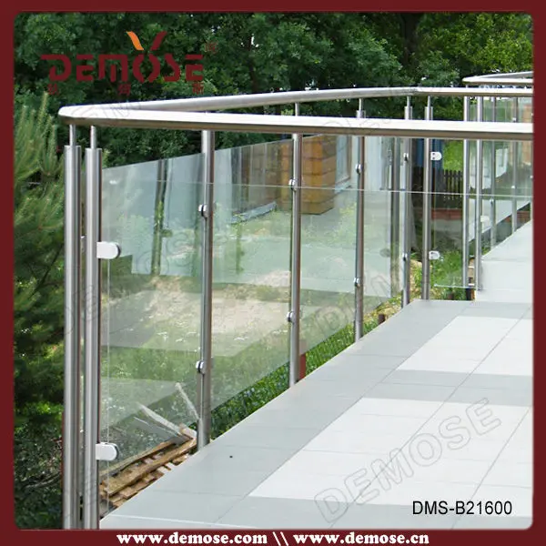 Tempered deck balcony railing design glass buy balcony railing ...