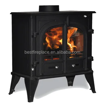 Double Door 10kw Cast Iron Wood Burning Stove Buy Cast Iron Wood