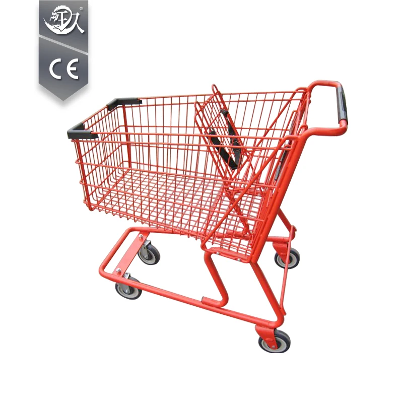 Wholesale Multi Functional Metal Supermarket Shopping Trolley Carts