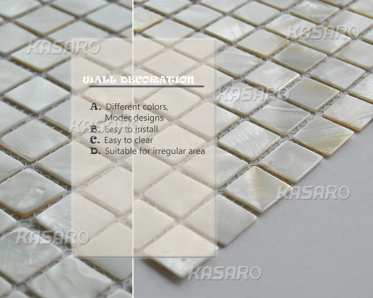 White Shell Material Mosaic Decorative Wall Panel