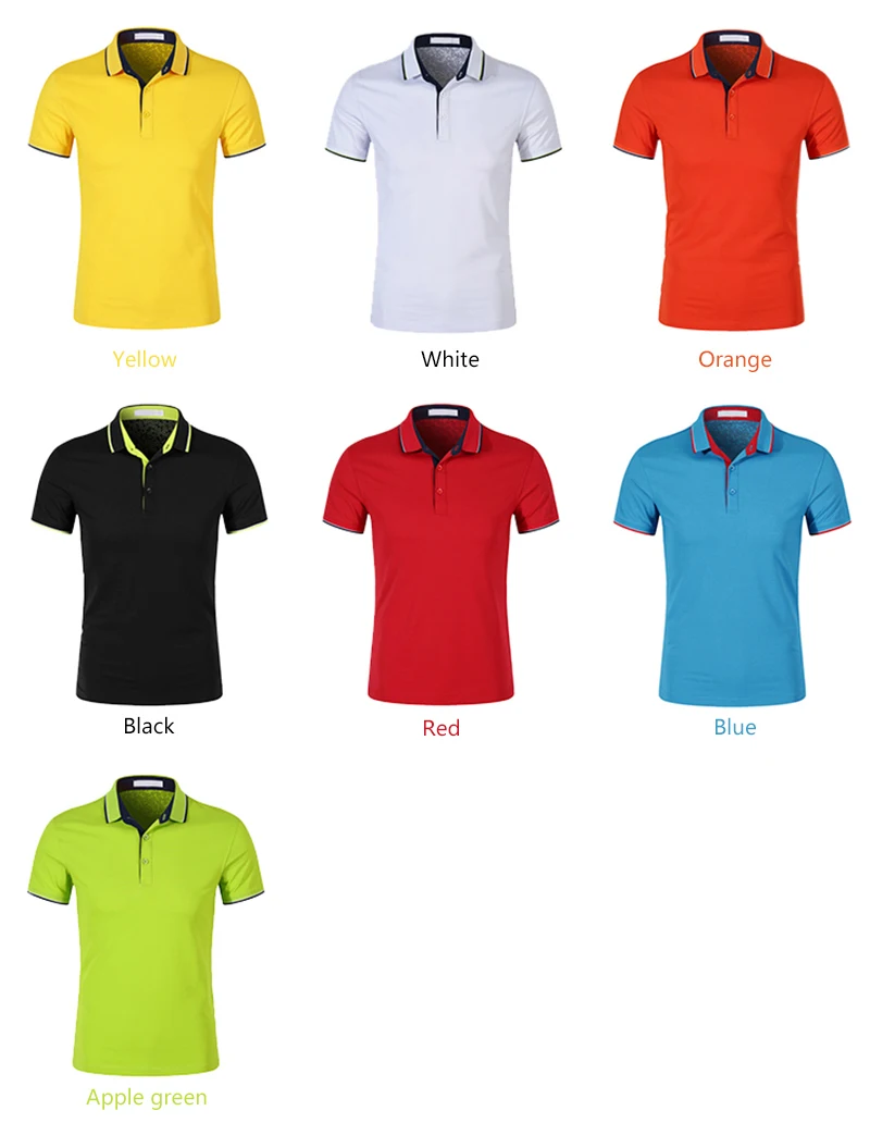Men/'s Polo Shirt T-Shirt Casual 100/% Plain Cotton Pique Short-Sleeve Multi-Color