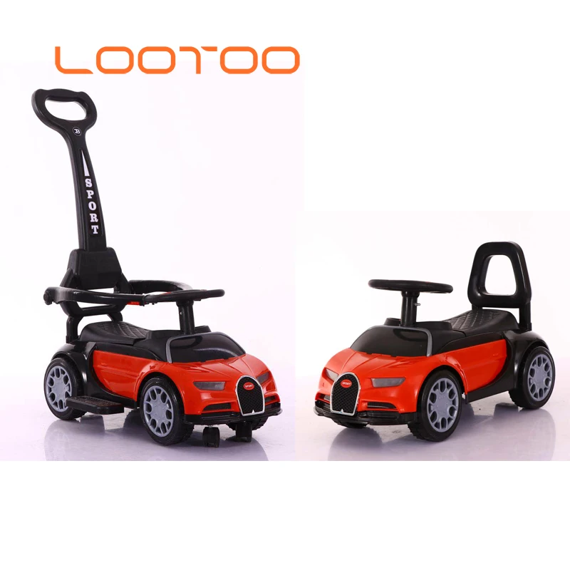 Real Car Design Plastic Ride On Toy Infant Car Swing / Car 3 In 1 Slide