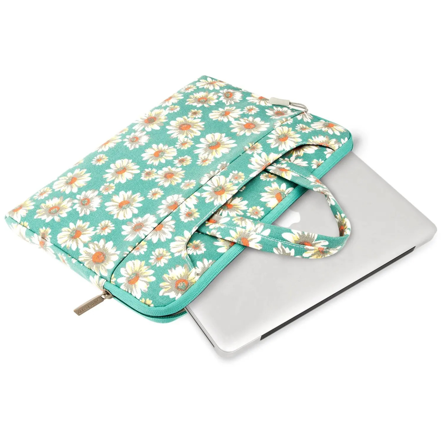 Promotional Waterproof Nylon Floral Pattern Laptop Bag Sleeve With Shoulder Strap For Women