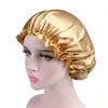 High Quality Soft Sleeping Silk satin sleeping cap Women Silk Sleep Hair Bonnet