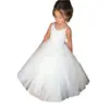 latest little girls party dress long kids ball gowns for children 2019 white flower girls dresses for wedding