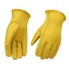 Cheap Heavy Duty Leather Work Glove Abrasion Resistance Hand Protection Genuine Cowhide Safety Working Gloves Free Shipping
