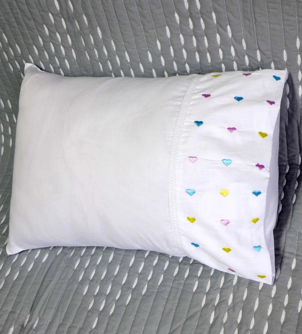 New Design White Cotton Embroidered Pillow Case Buy Cotton Pillow