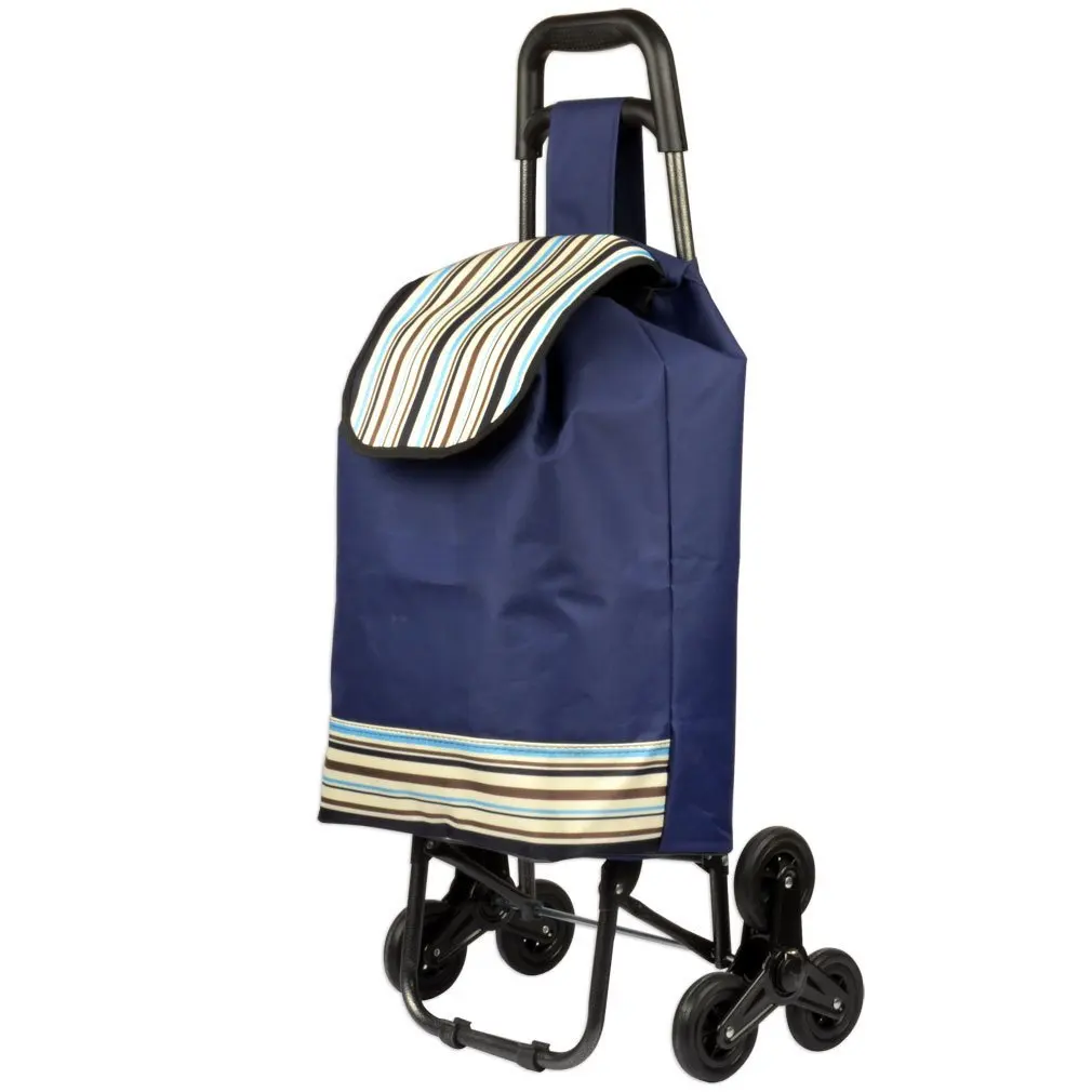 Lightweight Wheeled Shopping Trolley Bag Heavy Duty Collapsible Rolling