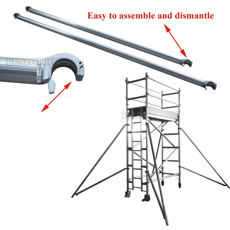 China manufacturer top grade aluminum mini mobile construction scaffold