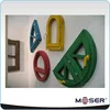 German style round arch top egg style special shape wooden double glazing window